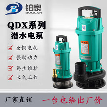 QDX系列220V家用小型潜水泵农用灌溉高扬程大流量大口径抽水泵