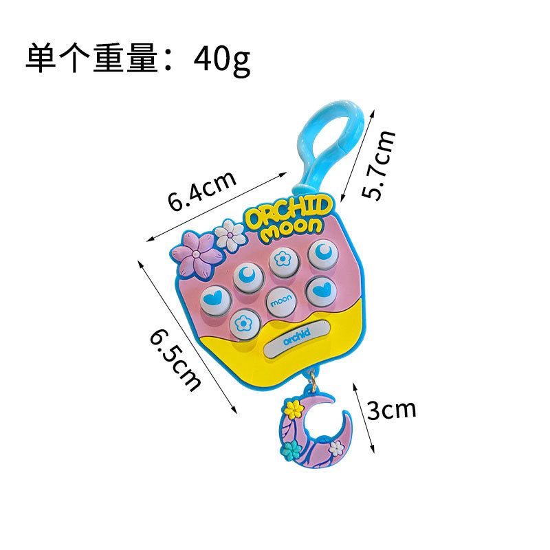 Cross-Border Mini Whac-a-Mole Toy Mini Keychain Mouse Killer Pioneer Decompression Electronic Game Machine Toy