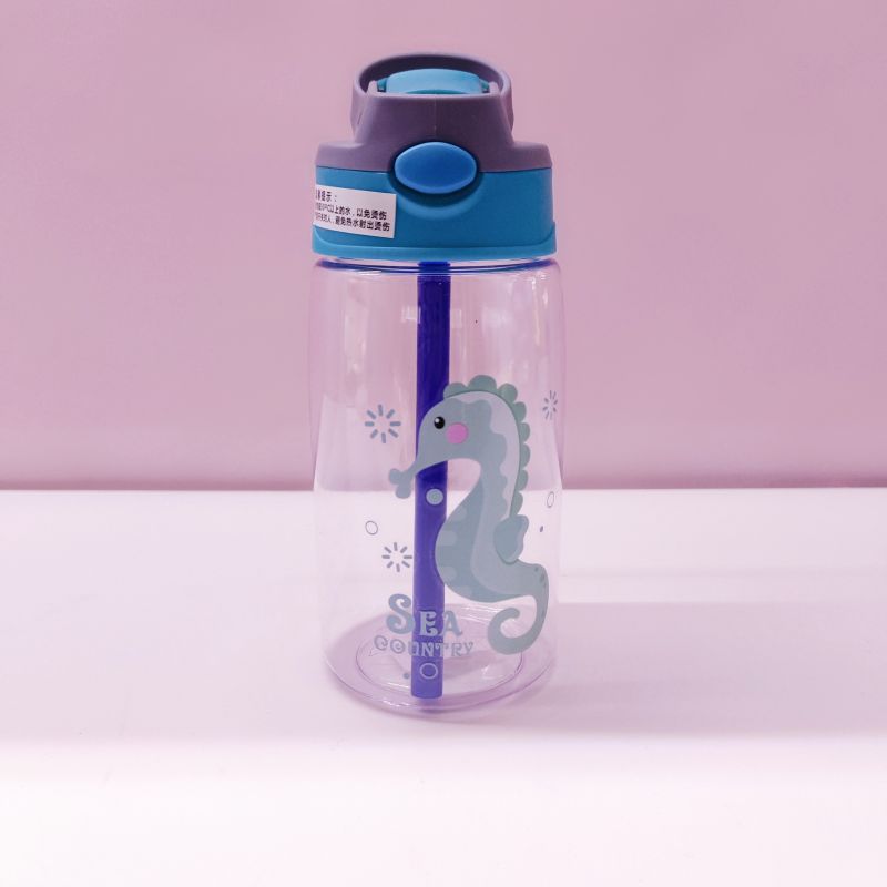 New Cup Cartoon Drinking Cup Children's Large Capacity Ocean Series Sippy Cup Student Gifts Cup with Straw Wholesale