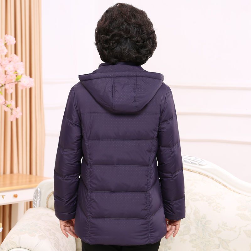 【一件代发】中老年羽绒服女加厚短款妈妈装羽绒服大码老太太奶奶