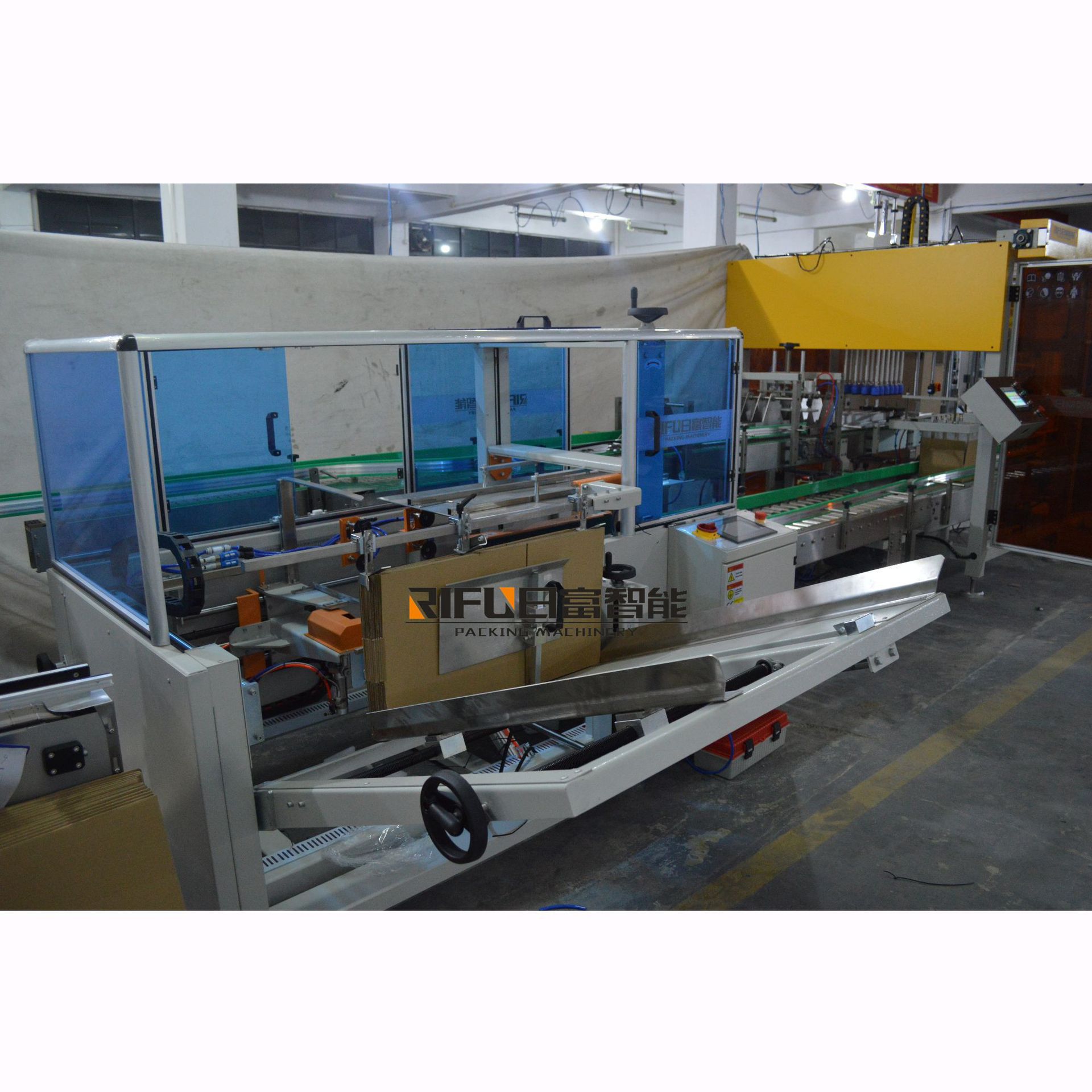 全自动装箱线 纸箱开箱机 箱子装箱设备 胶带一字封箱机厂家-阿里巴巴