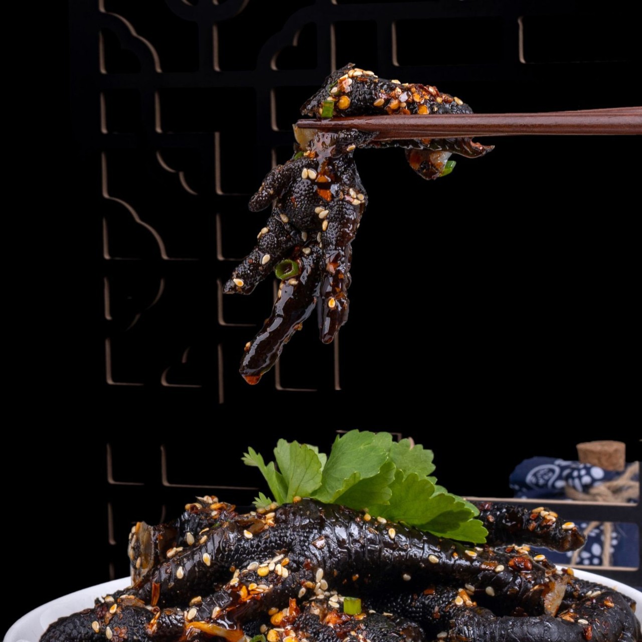 500g原味去骨鸡脚休闲零食熟食即食小吃去骨乌鸡黑鸡脚无骨黑鸡爪