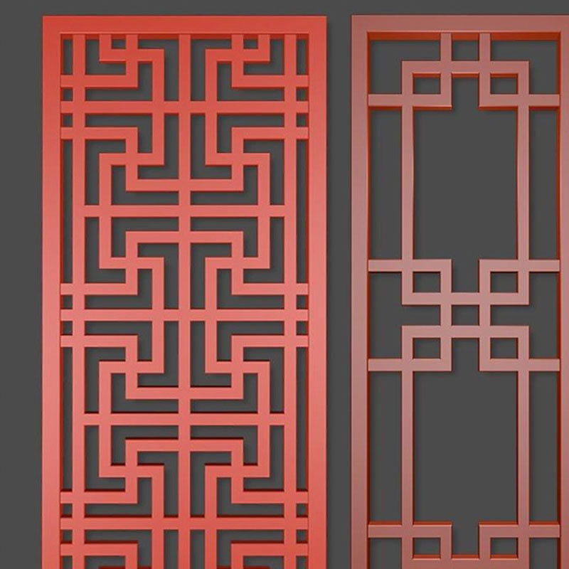 新中式铝合金花格复古外墙装饰雕栅来图来样定制铝合金铝窗花定做