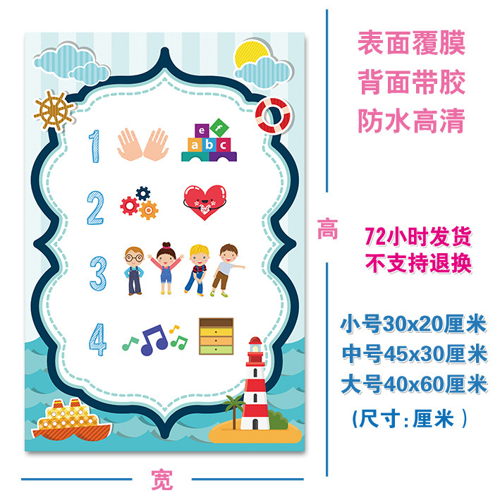 区角布置装饰贴纸幼儿园小小班区域规则区角牌墙贴托班教室环创画