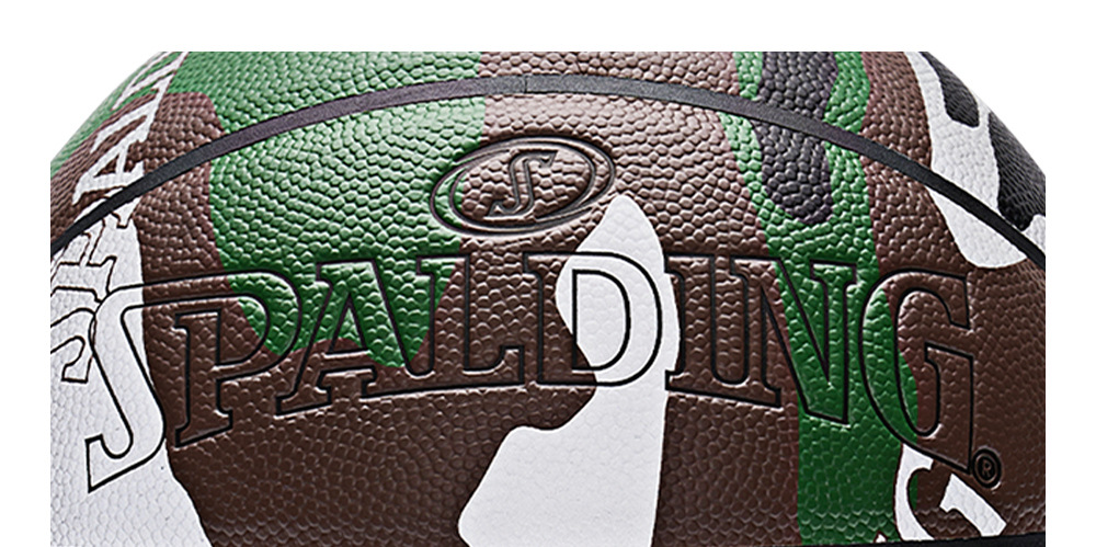 斯伯丁迷彩反光七号篮球 76-844y