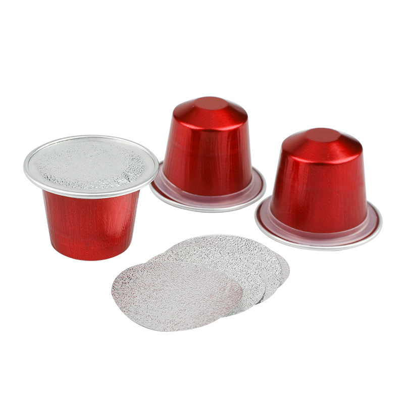 15ml Manual Filling Powder Diy Coffee Capsule Aluminum Case Suitable for NESPRESSO Coffee Machine Color Can Be Mixed Color
