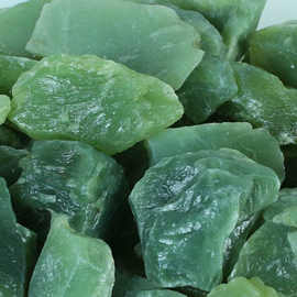 岫玉原石石子铺面花盆鱼缸乌龟盆景装饰多肉盆栽铺面玉石原料