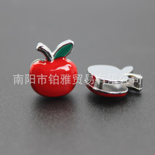 红色滴油苹果装饰品  8mm合金串珠 diy个性手腕带 钥匙圈饰品配件