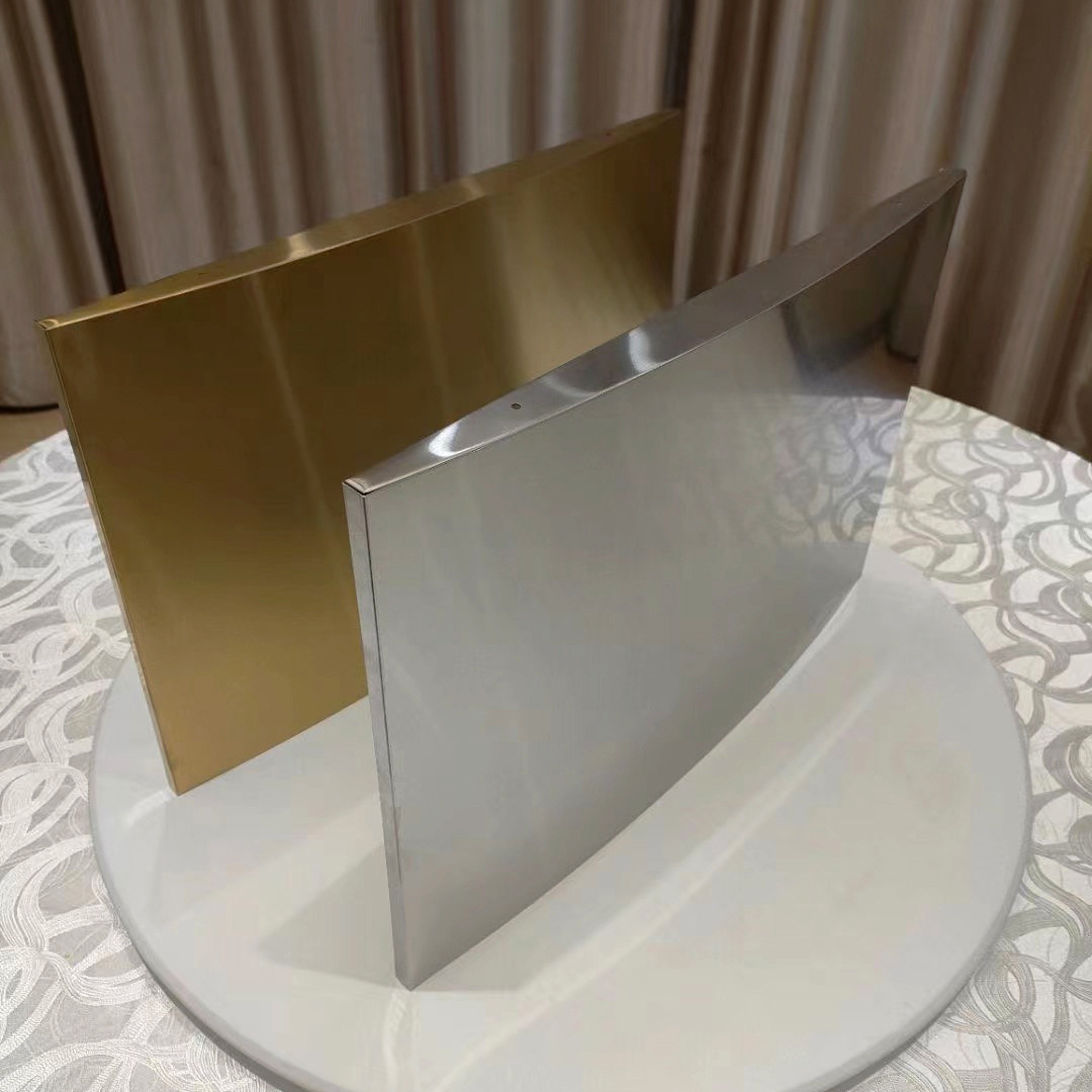 弧形空白钛不锈钢牌企业铜牌广告挂牌uv打印腐蚀门头匾40x60广告