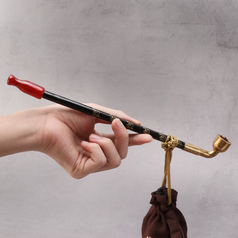 源头工厂纪晓岚旱烟杆 多款式挑选丝斗送烟袋挂饰现货老式旱烟袋