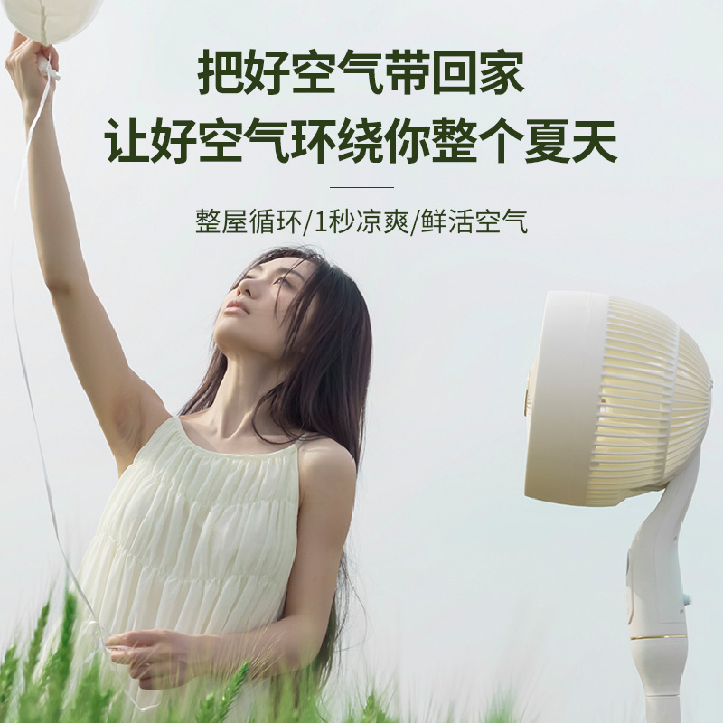 Chuwu Air Circulator Multi-Functional Household Fan Shaking Head Floor Fan Dormitory Stand Dual-Purpose Fan Wholesale