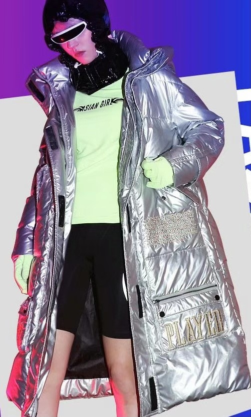 艾莉缇品牌折扣大毛领羽绒服女装直播货源专柜下架尾货库存批发