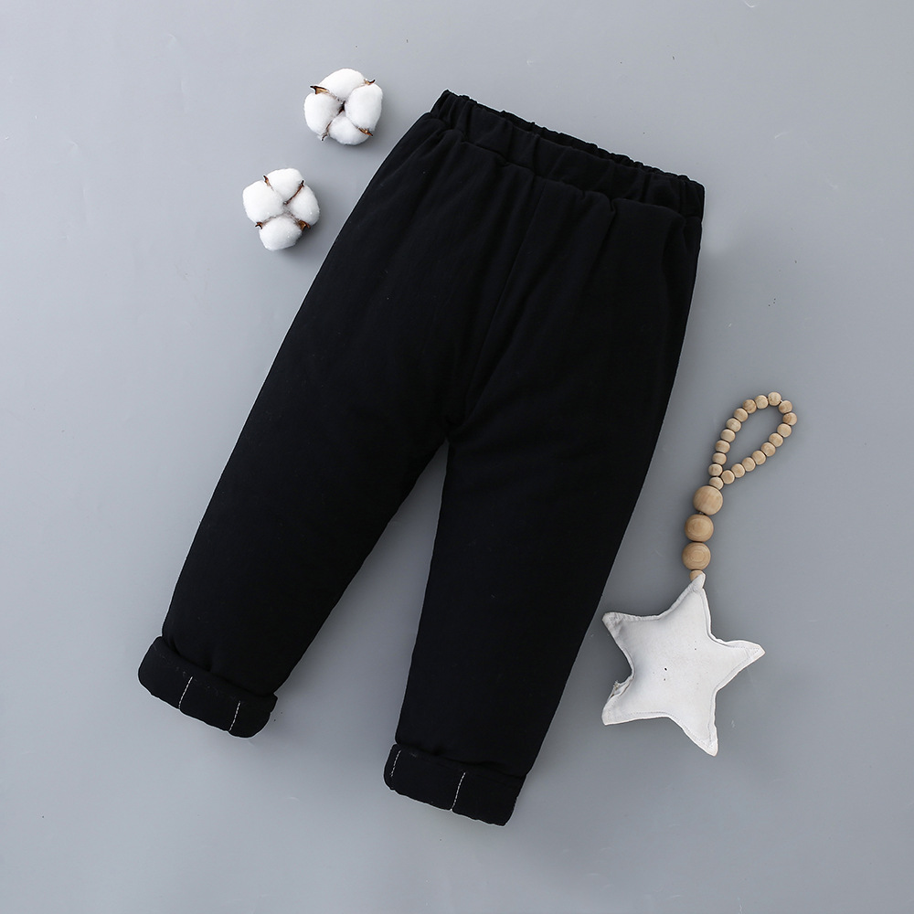 男女童棉花棉裤加厚冬季保暖裤子儿童秋冬棉服宝宝冬加棉冬装外穿