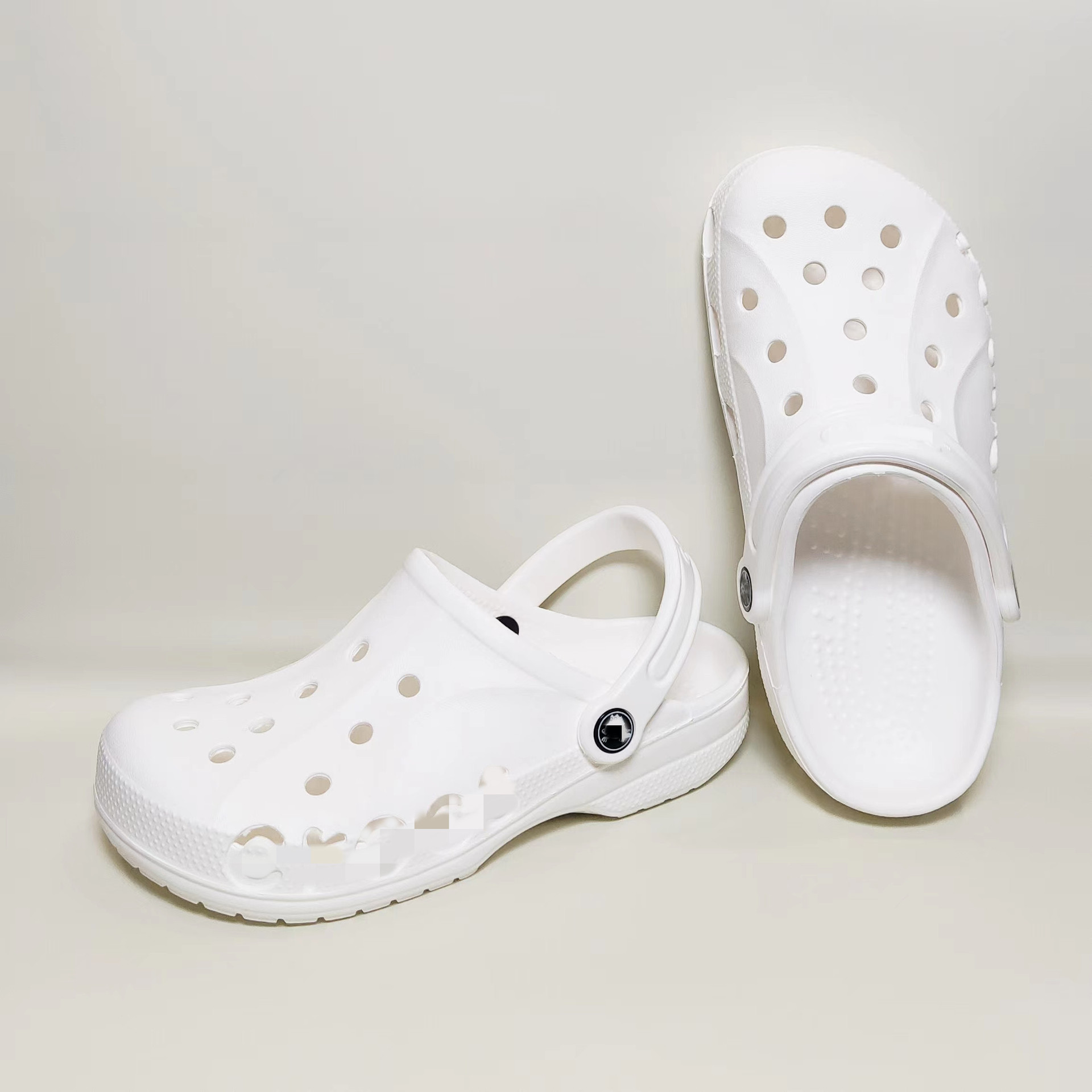 crosc 卡洛驰croc洞洞鞋女鞋户外包头拖鞋男鞋轻便防滑沙滩平底鞋