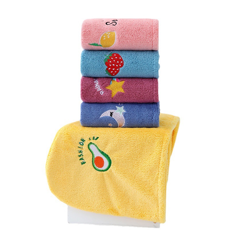 Spot Shower Cap Embroidered Hair-Drying Cap Coral Velvet Absorbent Plain Cute Turban Shampoo Shower Cap Hair Drying Towel Wholesale