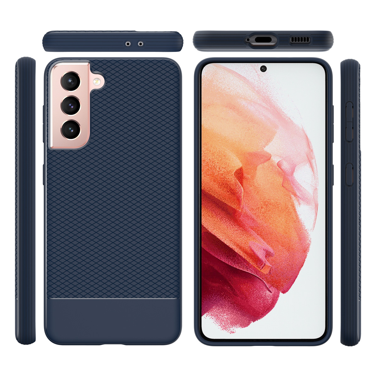 全包防摔适用motoe7plus磨砂手机壳摩托罗拉二合一手机套logo