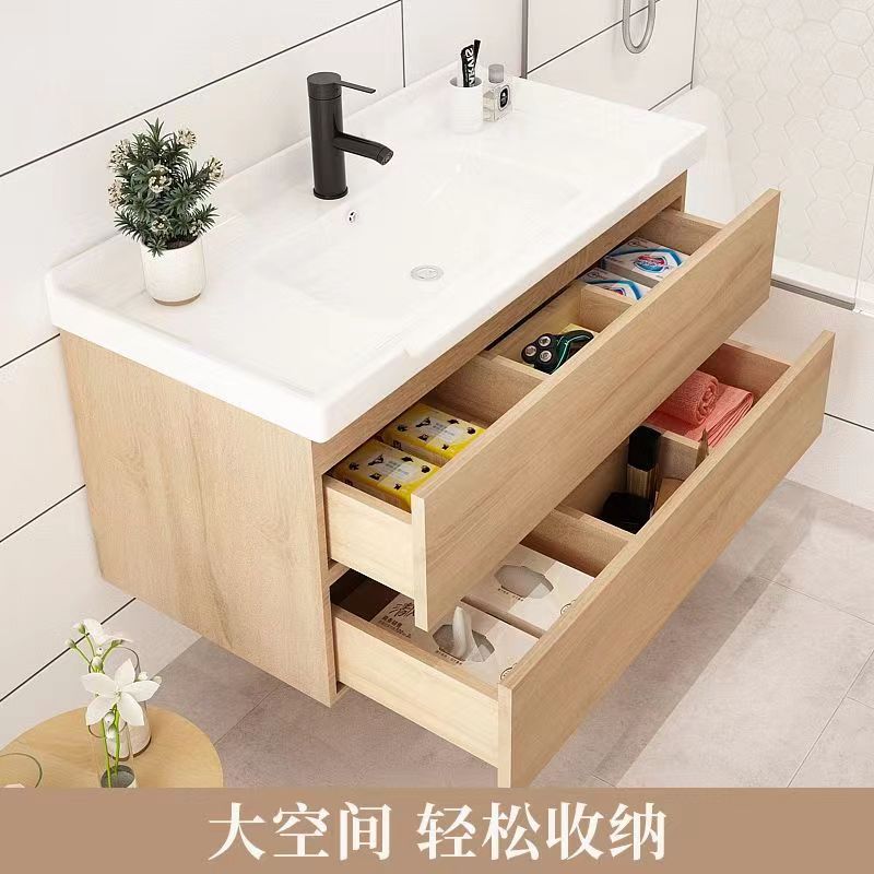 Nordic Bathroom Cabinet Combination Wash Basin Bathroom Wash Washstand Small Apartment Bathroom Ceramic Whole Washbin Toilet