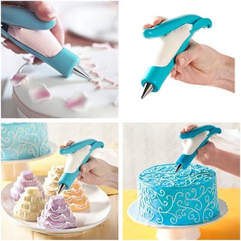Cream Bag Squeeze Cream Flower-Making Gun 10-Piece Set Aid Decorating Nozzle Baking Pastry Pen