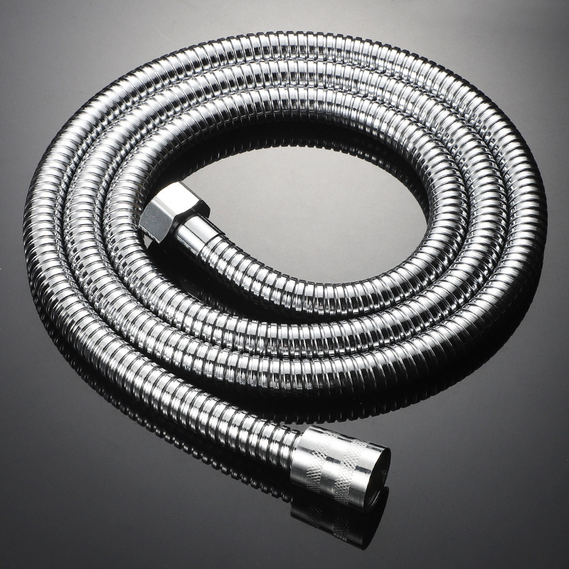 浴室热水器水管配件1.5/2米黑色不锈钢防爆淋雨淋浴花洒喷头软管