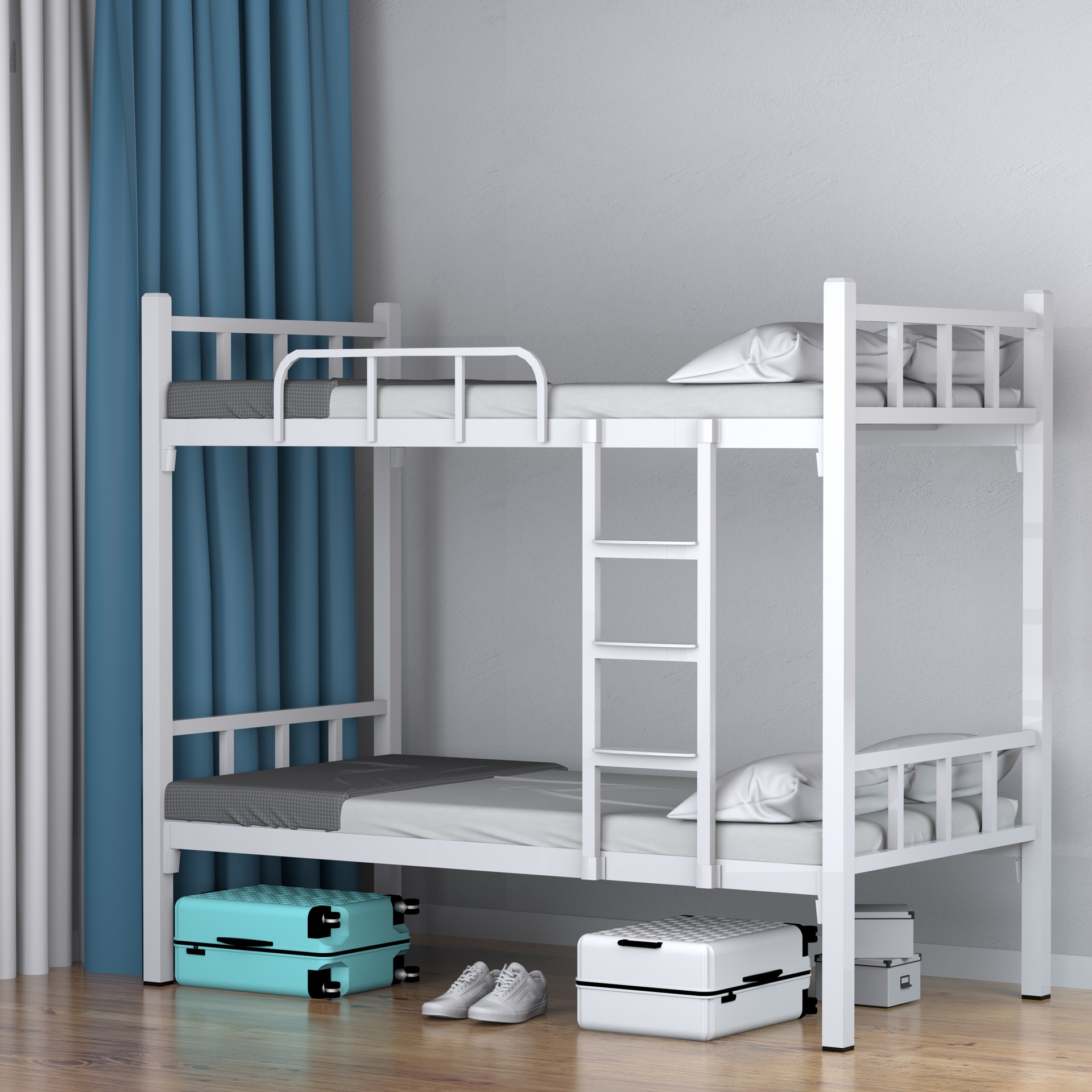 加厚上下铺铁床员工床宿舍床上下铺铁架床上下床双层床高低床批发