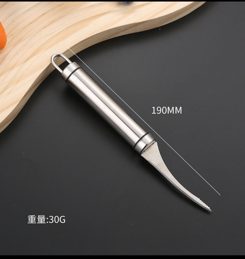 430 Stainless Steel Shrimp Line Knife Seafood Hot Pot Kitchen Special Shrimp Line Stainless Steel Shrimp Peeling Back Artifact