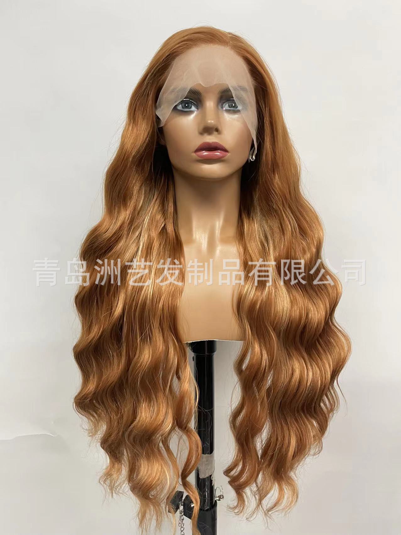 Former Lace Head Cap Chemical Fiber High-Temperature Fiber Wig Factory Direct Sales Quantity Discount Spot One Piece Dropshipping