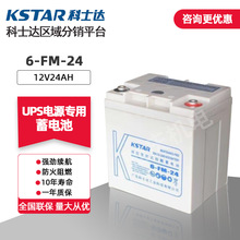 科士达6-FM-24 铅酸免维护蓄电池 电源机房电柜配套 12v24ah
