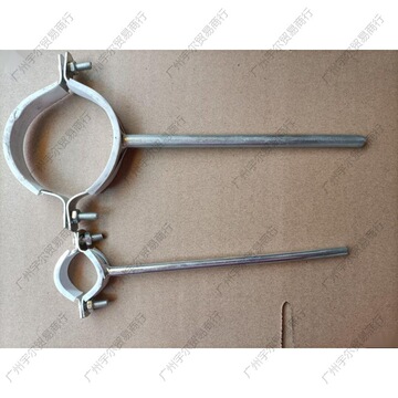 镀锌包胶吊码加长管码管夹管卡管箍抱箍pvc排水支架吊码110 150长