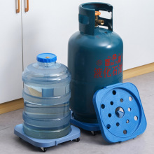 煤气瓶底座多功能可移动托盘桶装水花盆托架煤气罐液化气罐置物架