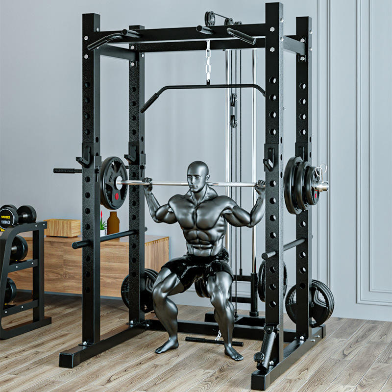 研博自由深蹲卧推架龙门架家用综合训练器框式商用健身器材组合