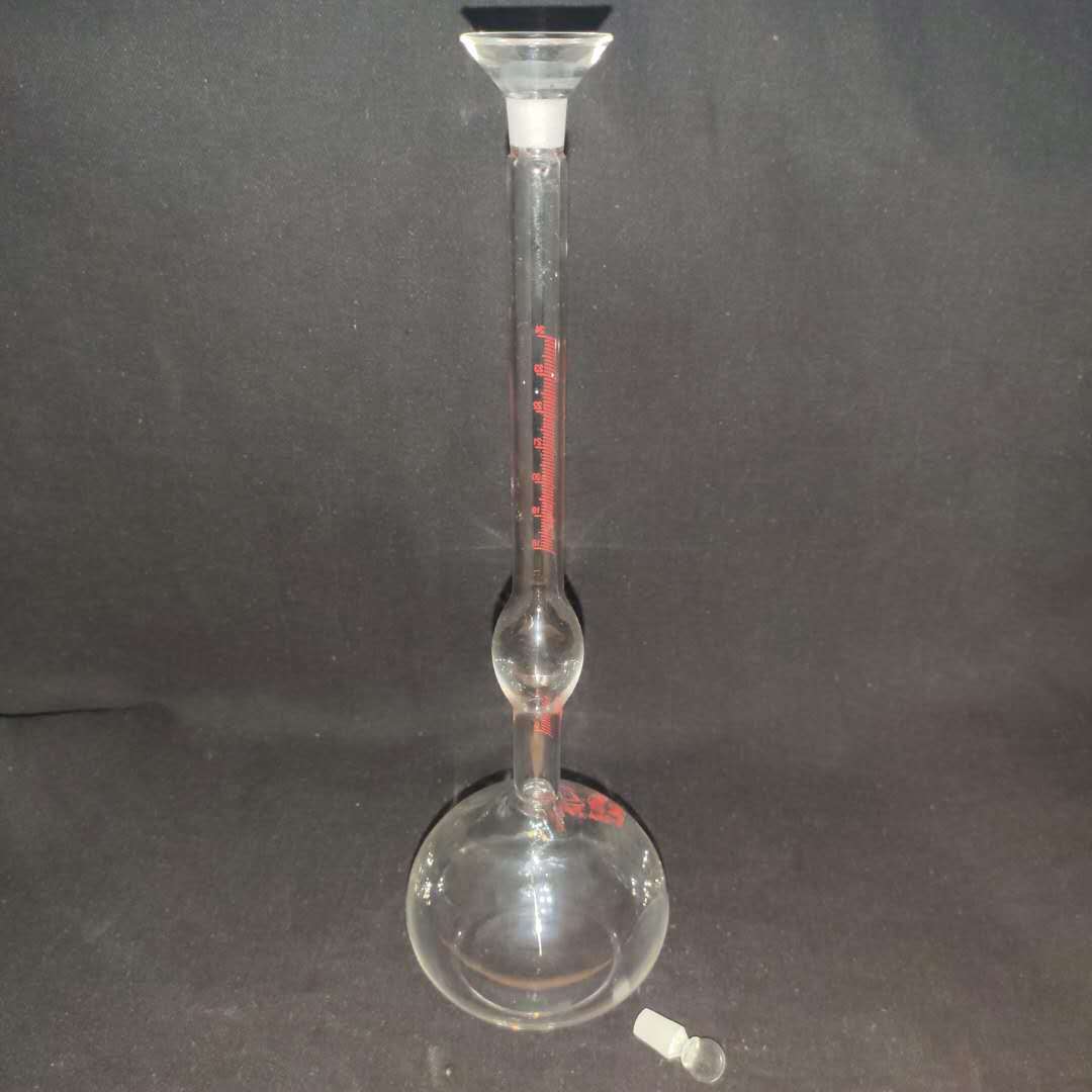 厂家供应 250ml李氏比重瓶 水泥比重瓶 带刻度的李氏比重瓶