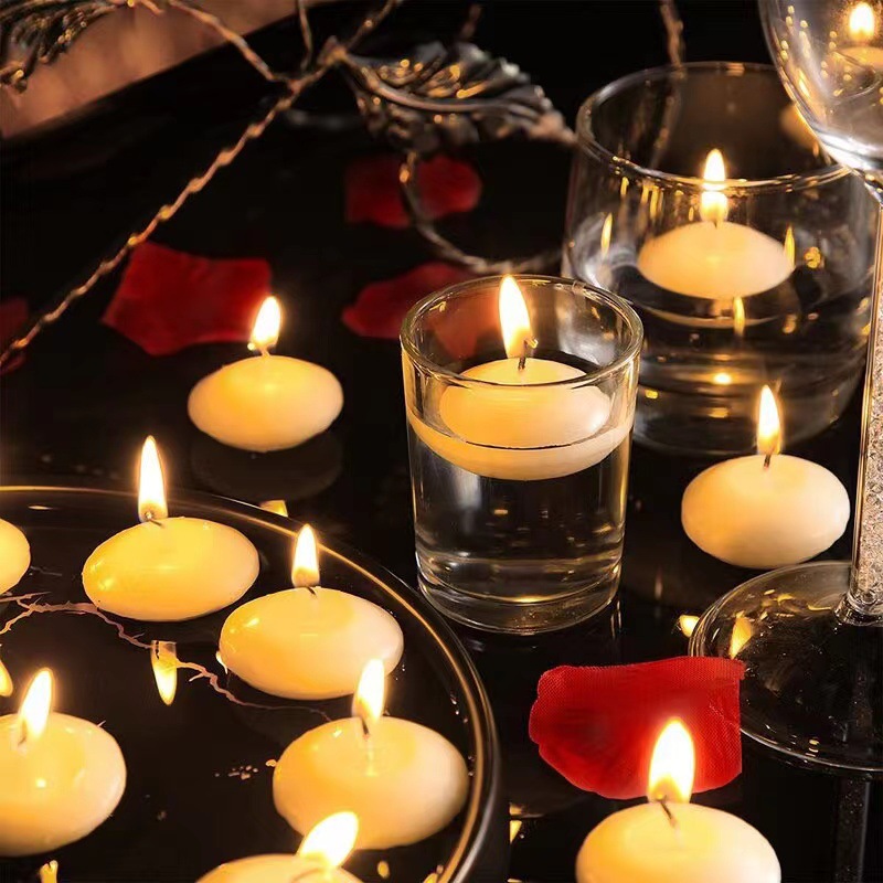 Floating Candle Spherical Smokeless Tasteless Romantic Candlelight Dinner Hotel Restaurant Wedding Celebration Dress up Birthday Party