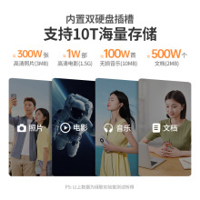 绿联私有云DH1000 NAS网络存储服务器个人家庭家用网盘局域网数据