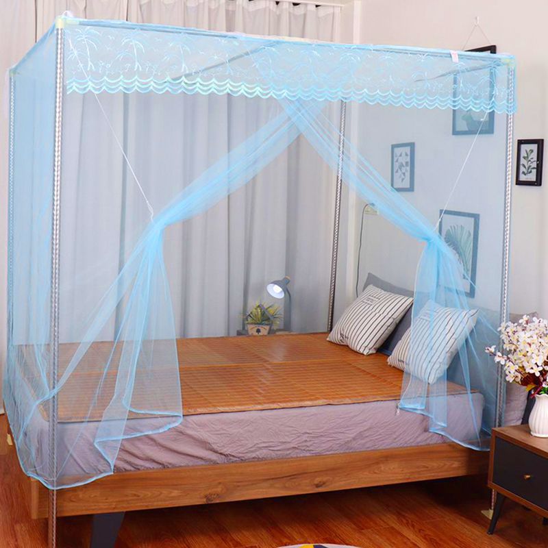 方顶蚊帐家用双人床1.5米1.8学生宿舍上下铺单门1米1.2寝室通用批