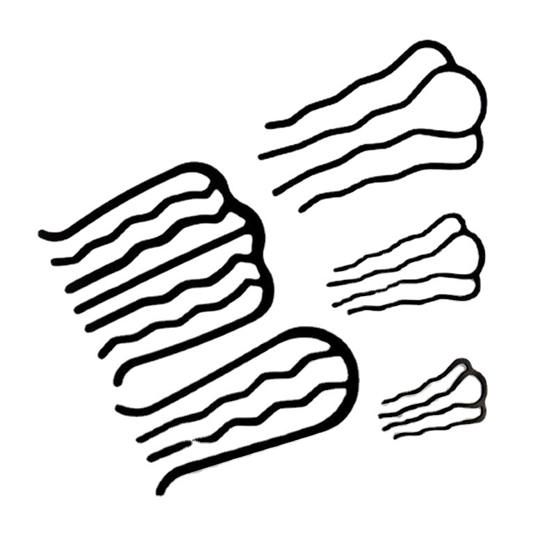 铁艺发箍冲压发箍发饰配件金属流行饰品配件发夹多齿发夹