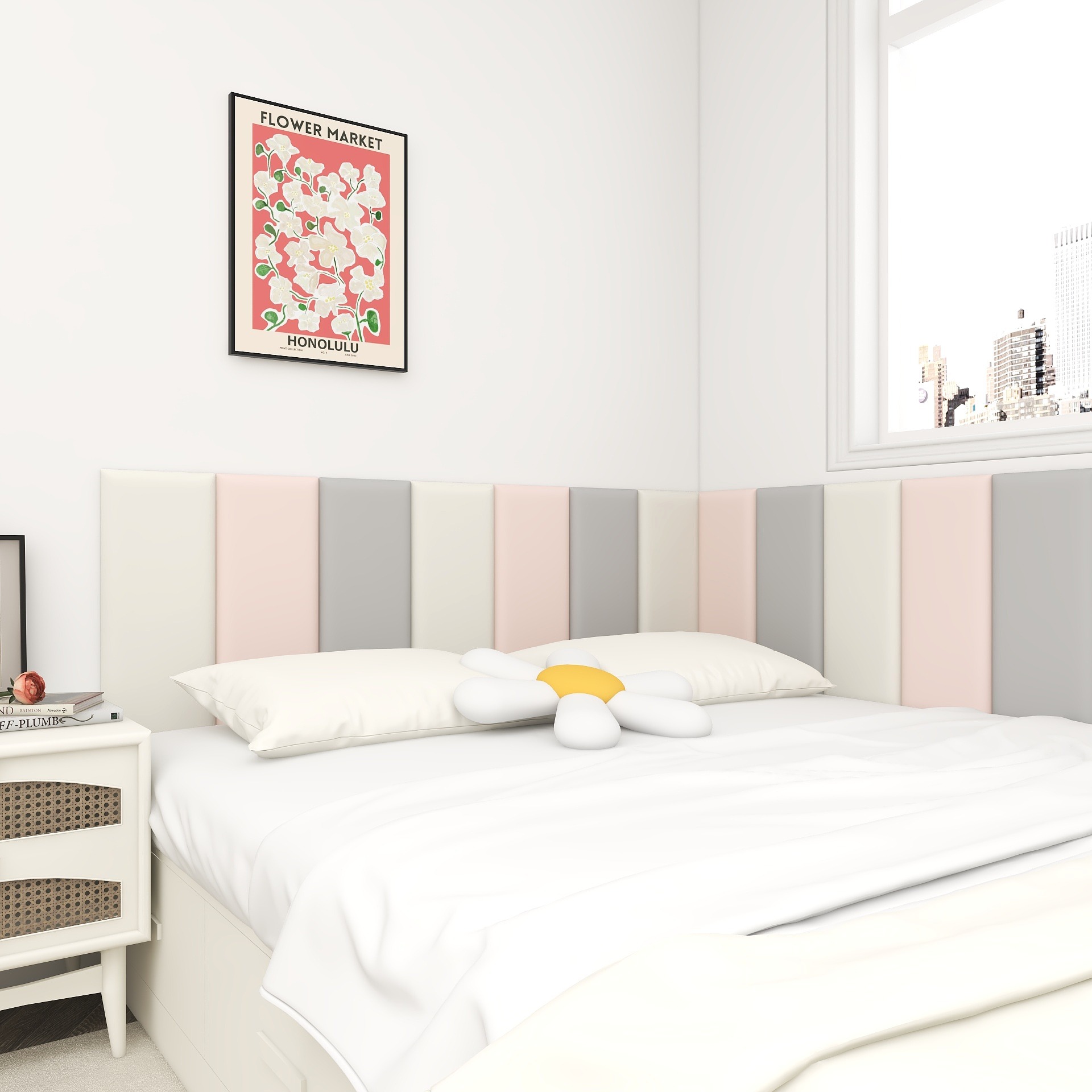 科技布软包儿童防撞软包软包墙贴榻榻米软包软包背景墙软包