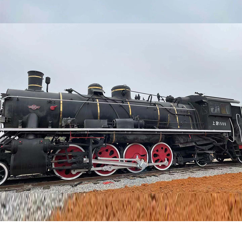 退役复古火车头模型废旧火车餐厅 绿皮火车民宿景区公园商场摆件