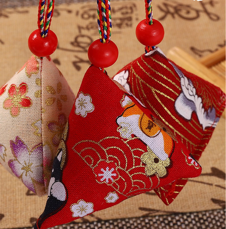 鼎晨 端午节香包纯艾草香囊香袋三角粽子中国风婚礼驱蚊端午香包