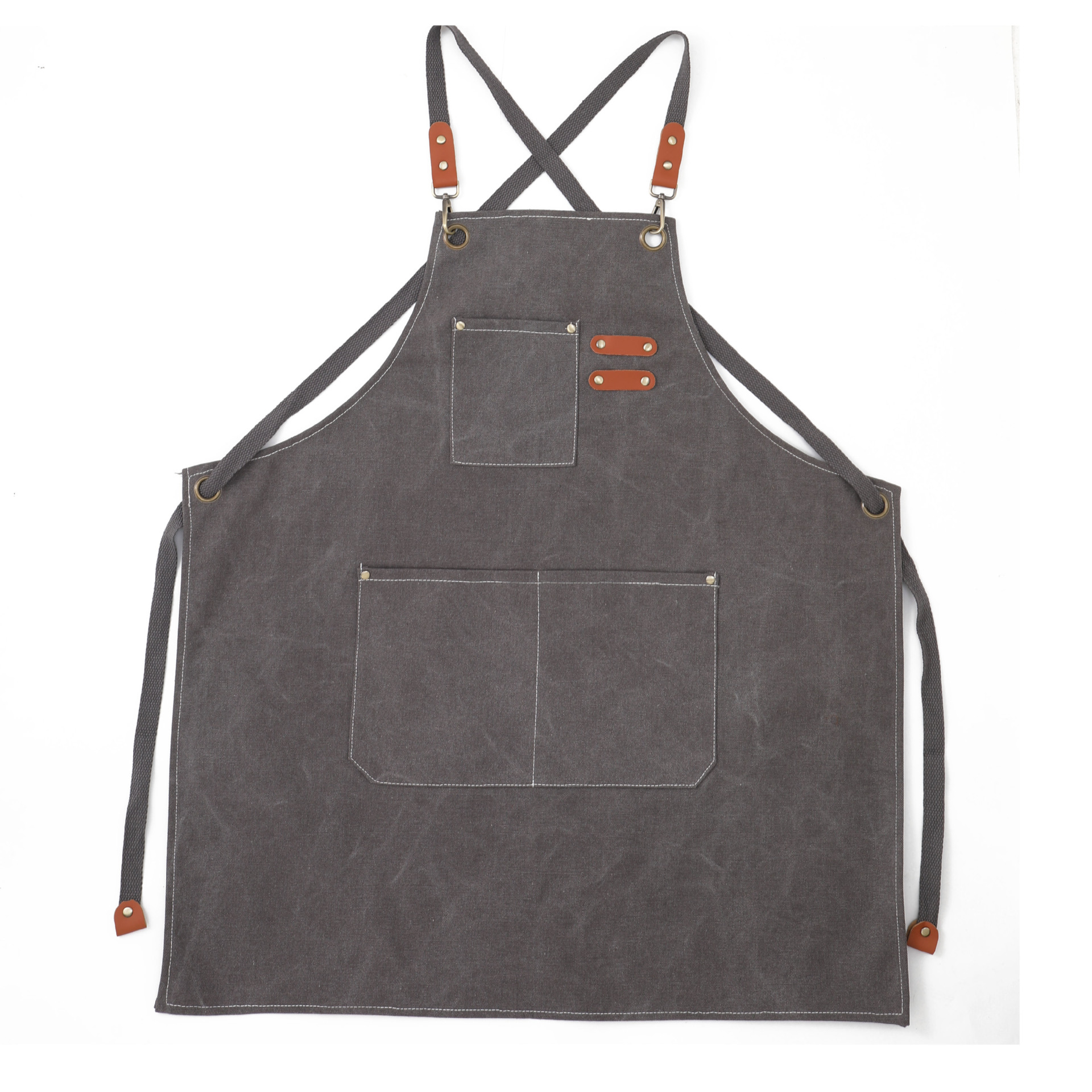 Thickened Canvas Apron Foreign Trade Processing Work Denim Gardening Coffee Shop Amazon Waterproof Gardening Kitchen Apron