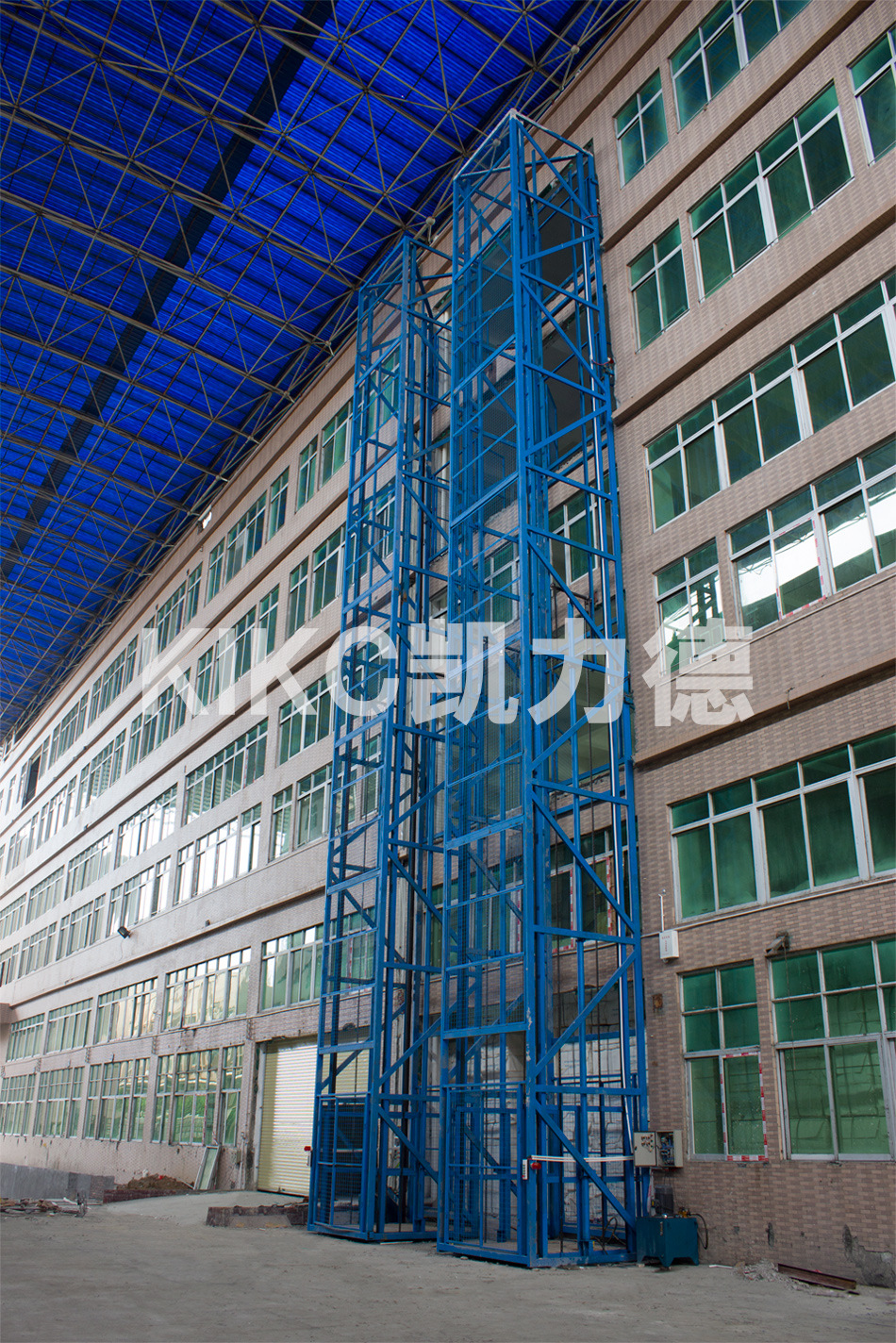 定制货梯单轨简易电动升降1t3吨仓库5吨厂房二层导轨式液压升降机