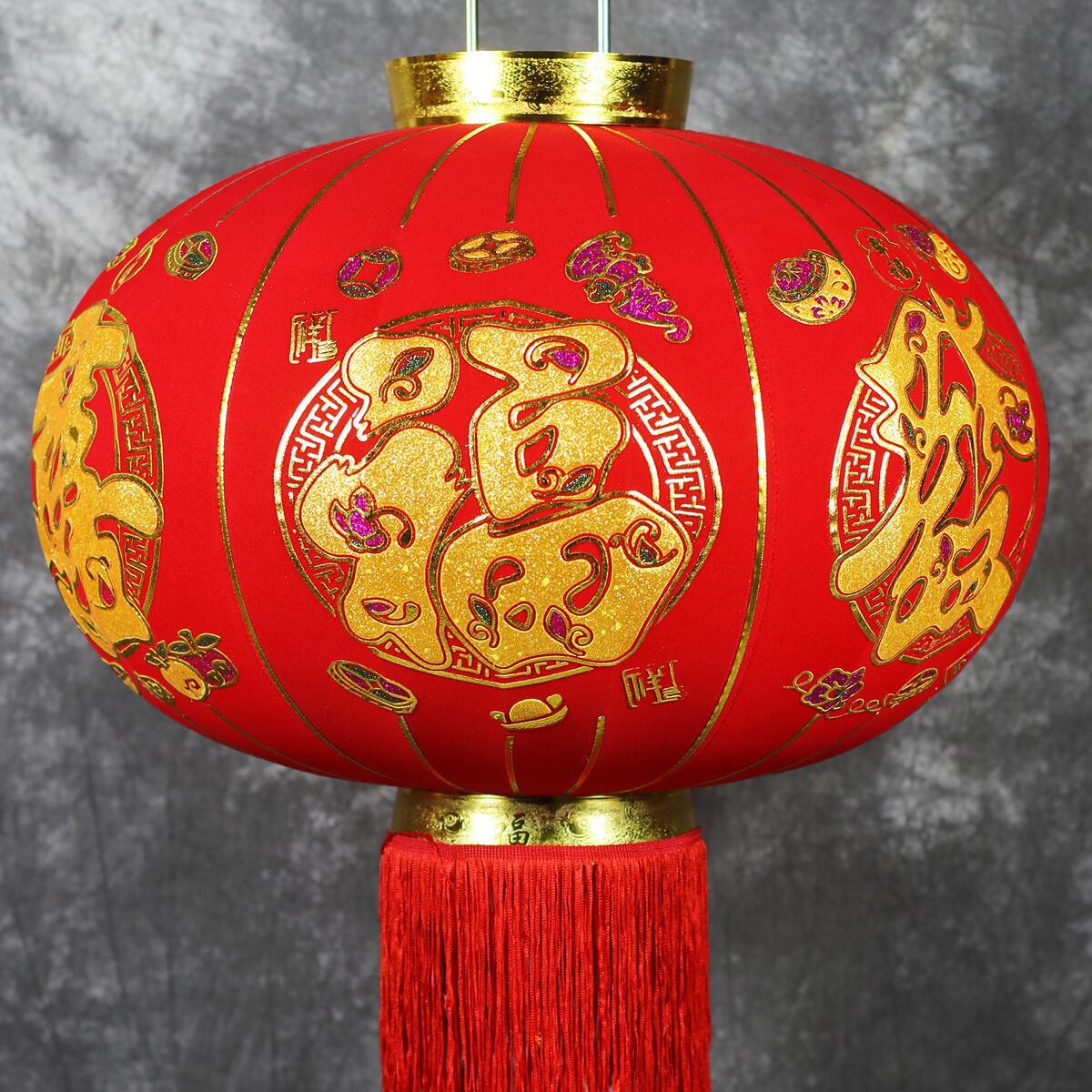 国庆节彩色户外绸布灯笼防雨水折叠婚庆圆形布置广告装饰灯笼批发