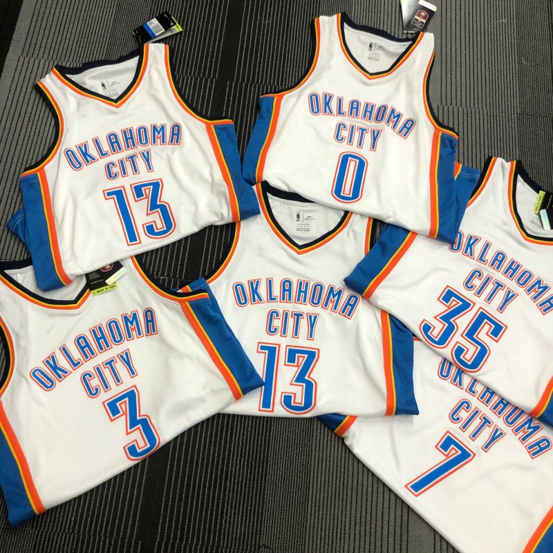 篮球服nba雷霆队 蓝色威少乔治哈登杜兰特 nba球衣一件代发-阿里巴巴