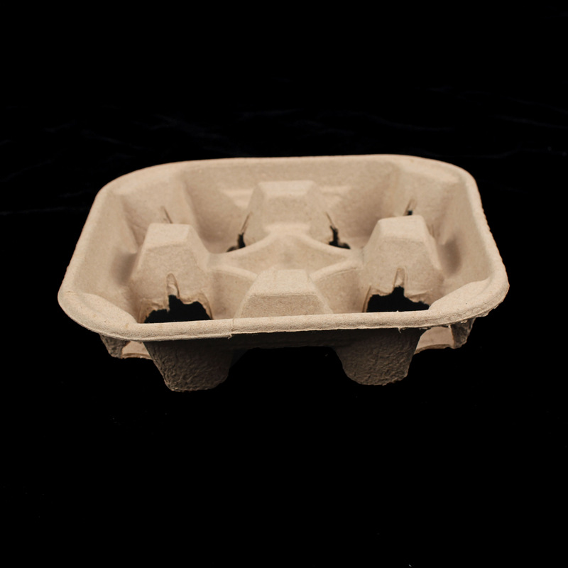 一次性可降解瓦楞纸水果 黄浆干压水果盒 纸浆托盘 水果收纳盒-报价