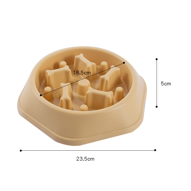 Dog Bowl Anti-Choke Slow Feeding Bowl Small and Medium Dogs Dog Feeder Pots Cat Food Holder Dog Food Anti-Tumble Pet Supplies