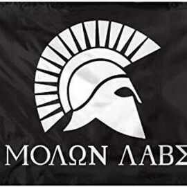 斯巴达 旗帜  头像款 90x150cm 数码印 手摇旗 套装