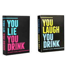全英文的醉酒挑战You Lie You Drink谁撒谎谁喝酒家庭聚会桌游戏