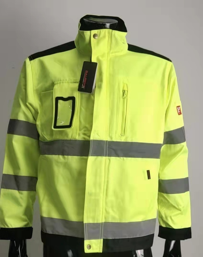 钲兴荧光黄反光衣劳保服交通执勤警示服防水防风阻燃防静电工作服