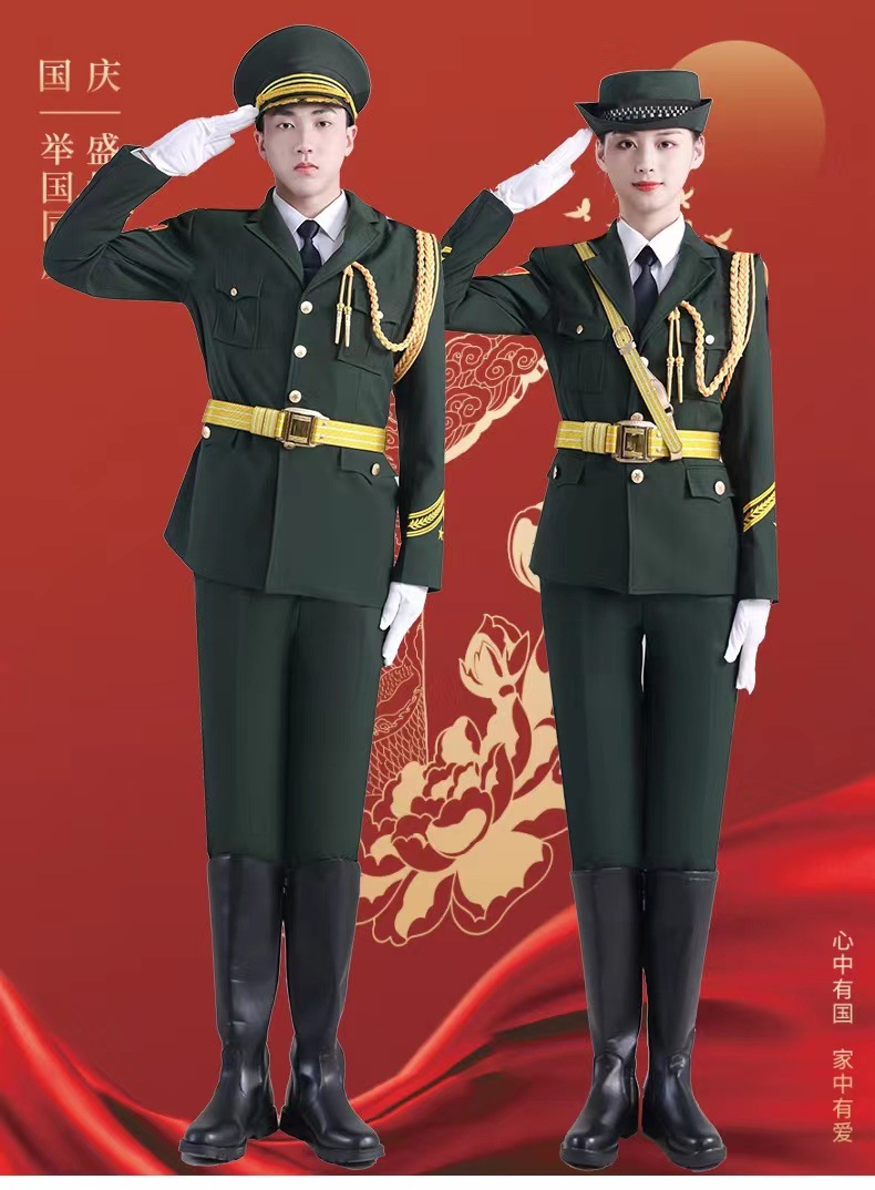 国旗班仪仗队服装学生升旗手礼服军乐队高校升旗仪式护卫队礼宾服