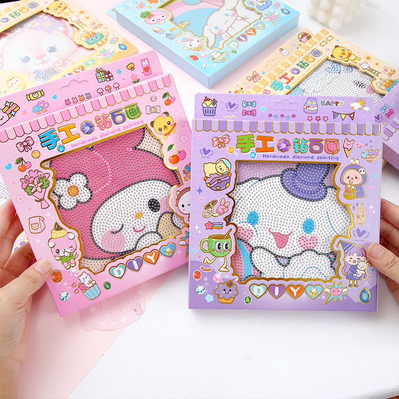 Children's Diamond Painting Wholesale Cartoon Sanliou DIY Princess Handmade Diamond Painting Kindergarten Puzzle Toys Sticker