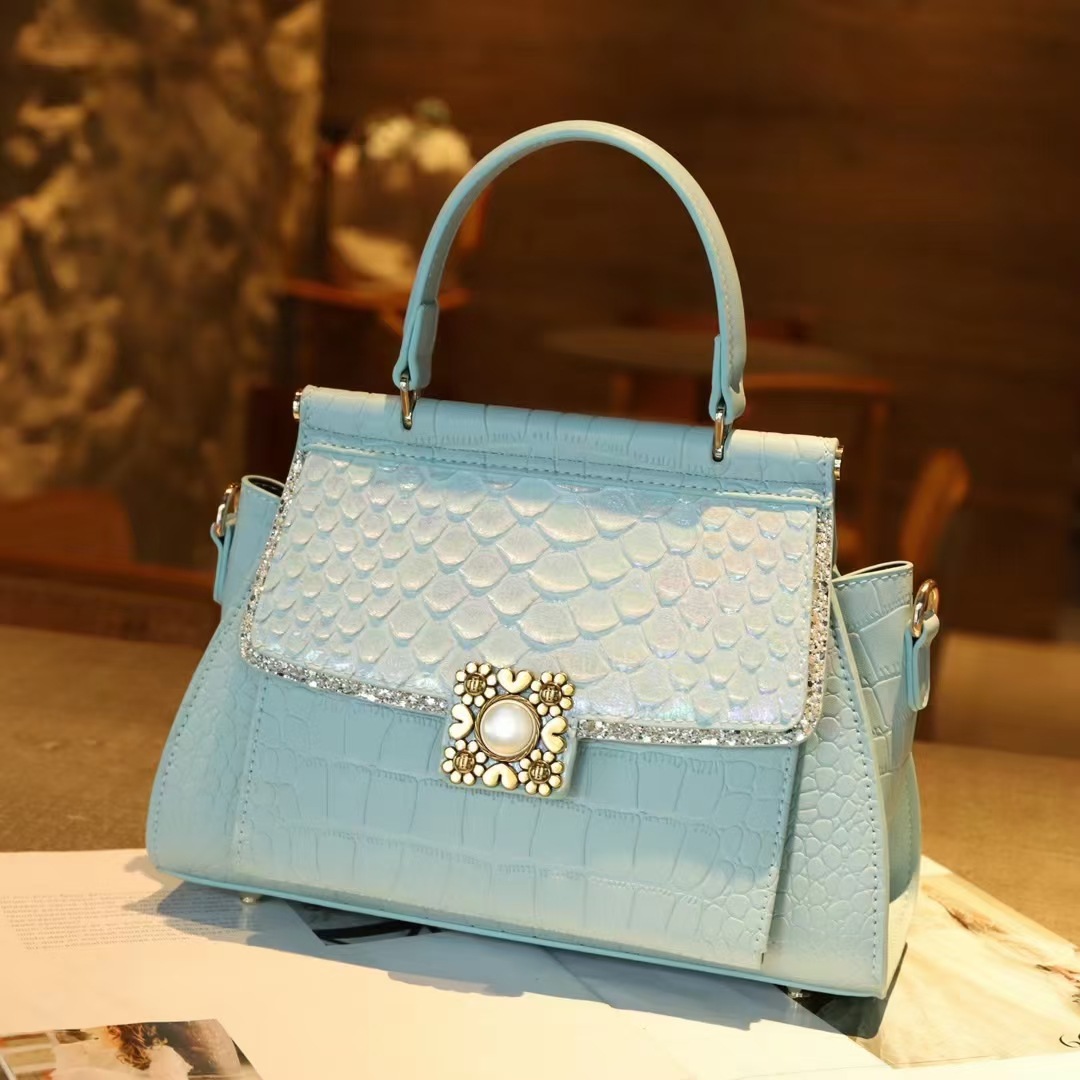 2024cd西席迪尔新款蛇纹高档手提包跨境外贸新品女包欧美气质新品